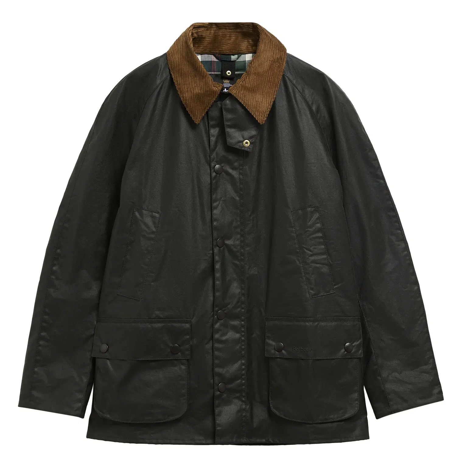 Veste huilée Festive Ashby Barbour pour homme en coton ciré avec col en velours côtelé