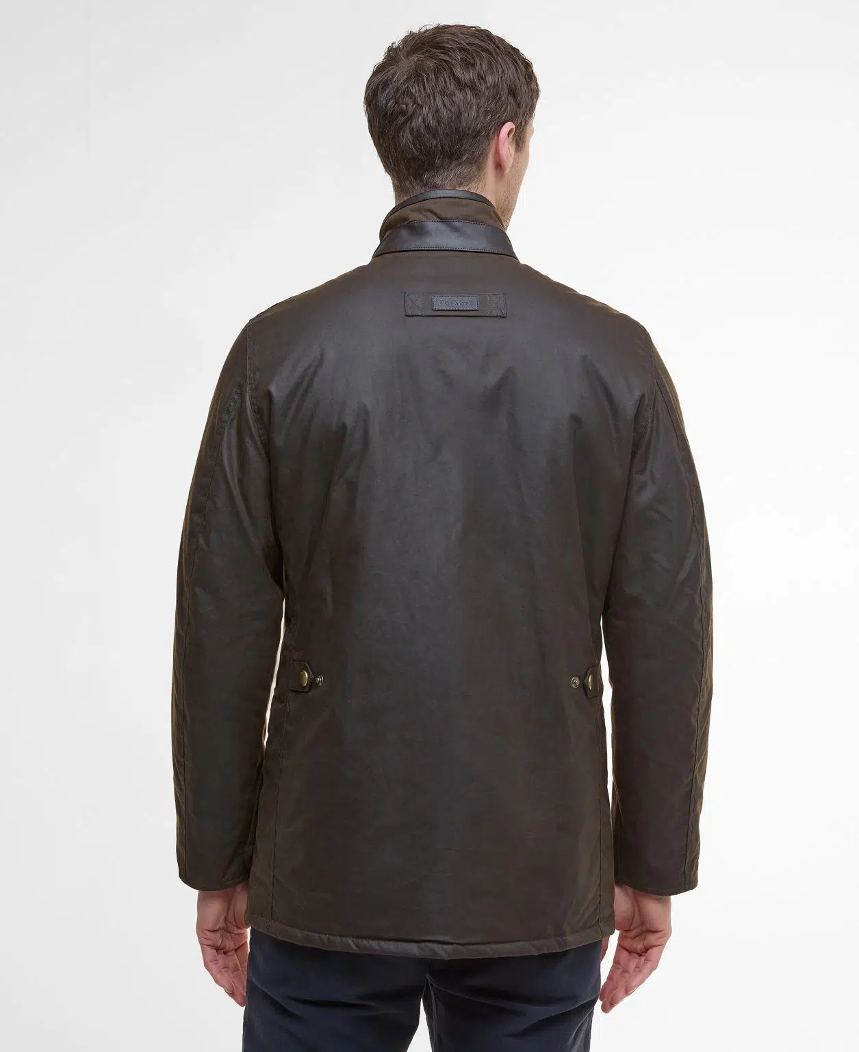 Veste huilée Barbour Hereford pour homme en coton ciré avec col en velours côtelé
