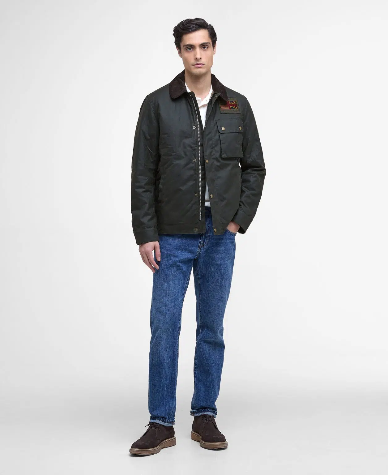 Veste huilée Barbour International Workers pour homme, collection Steve McQueen