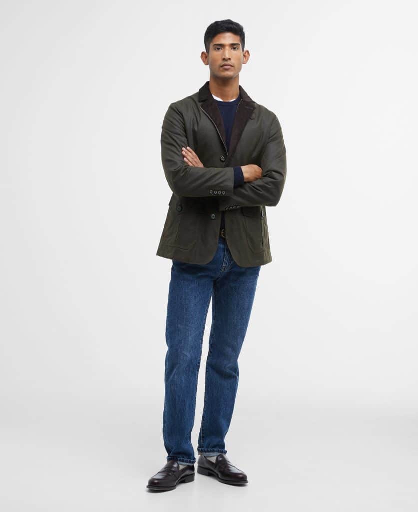 Veste Barbour Lutz pour homme en coton huilé